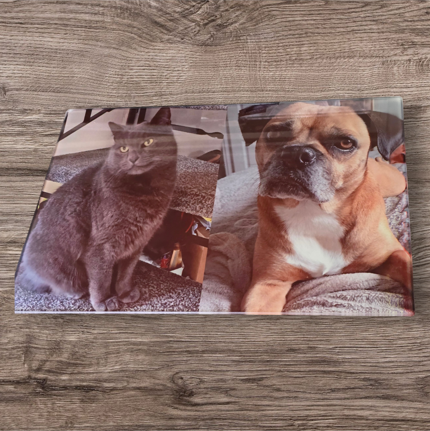 Handmade Personalised Glass Chopping Board