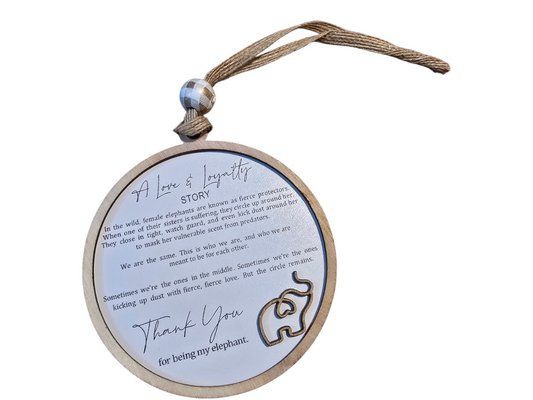 A love and loyalty story decoration