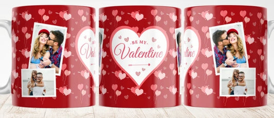 Personalised BE My Valentine Mug